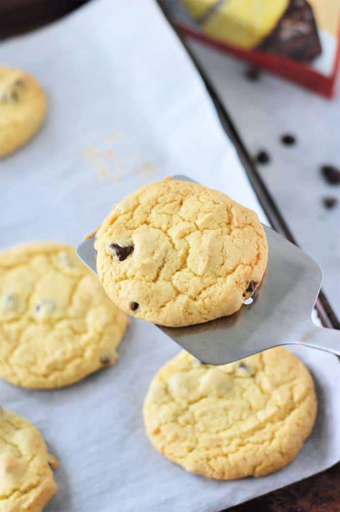 Yellow Cake Mix Chocolate Chip Cookies