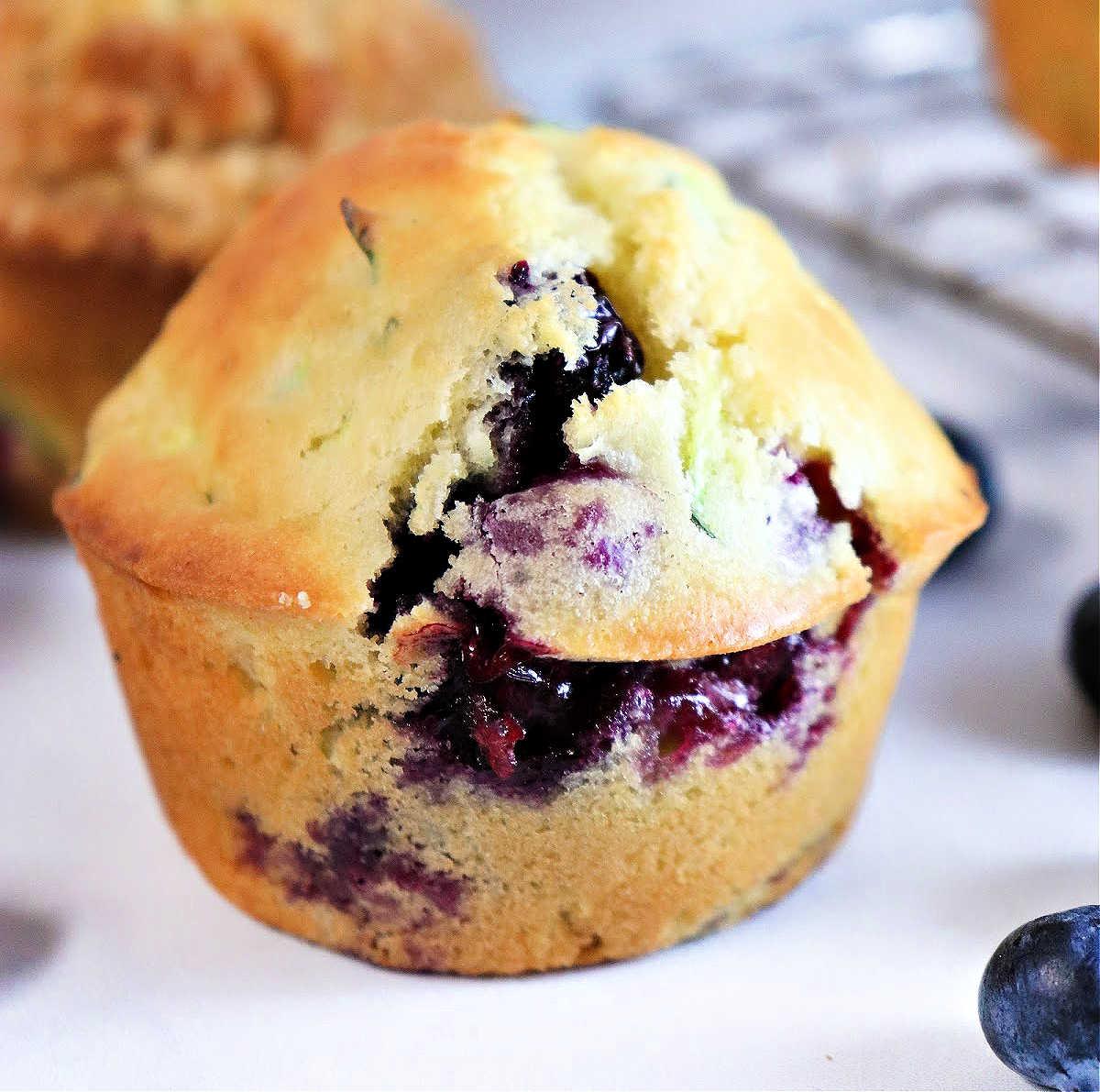 Zucchini Blueberry Muffins