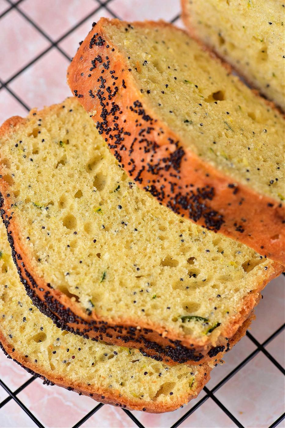 Zucchini Lemon Poppy Seed Bread