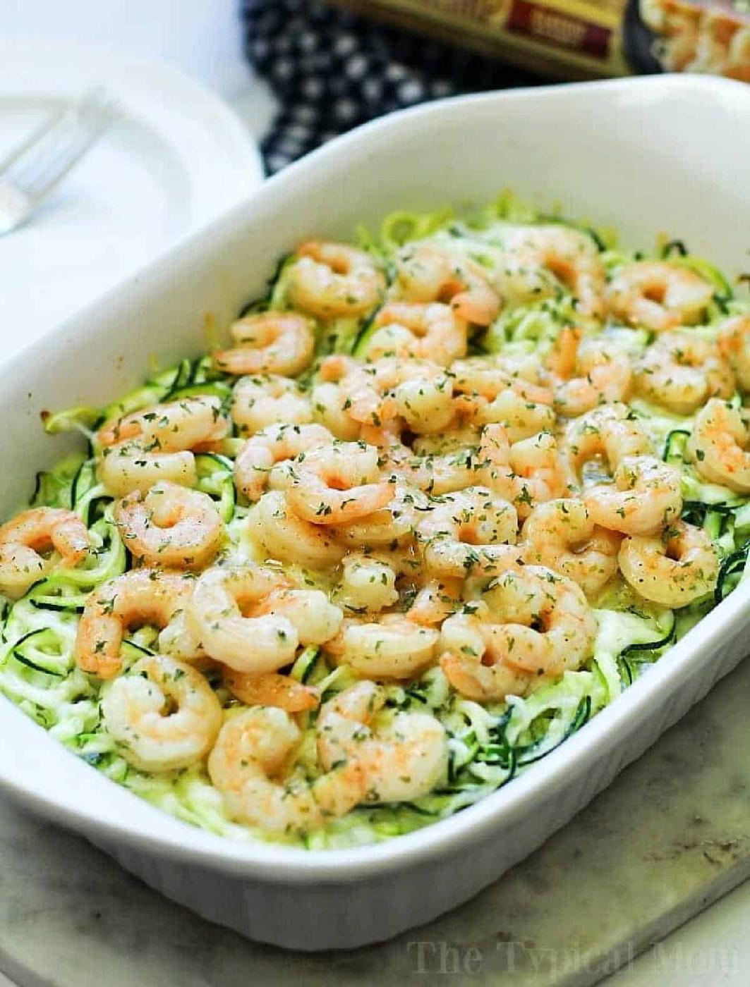 Zoodles and Shrimp