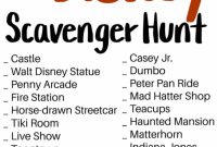 Free Disney Treasure Hunt Printable