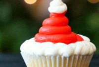 Festive Santa Hat Cupcake Delights