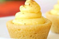 Festive Eggnog Cookie Cups