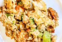 Cheesy Chicken Stuffing Bake