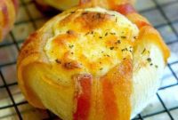 Bacon Wrapped Mozzarella Onion Bombs