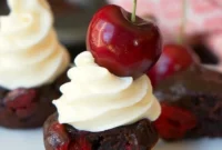 Decadent Cherry Fudge Brownies