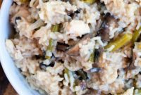 Creamy Chicken And Mushroom Rice Bake
