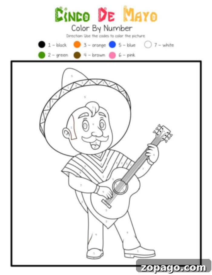 Cinco de Mayo Coloring Fiesta! 3 Cinco de Mayo Coloring Pages