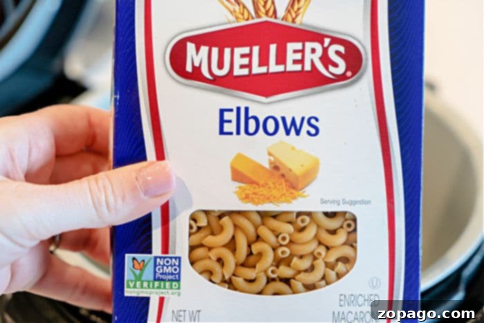 Effortless Microwave Pasta 3 Elbow macaroni, a small and ideal pasta shape for microwave cooking.