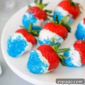 Quick and Colorful Patriotic Desserts 8 red white and blue strawberries