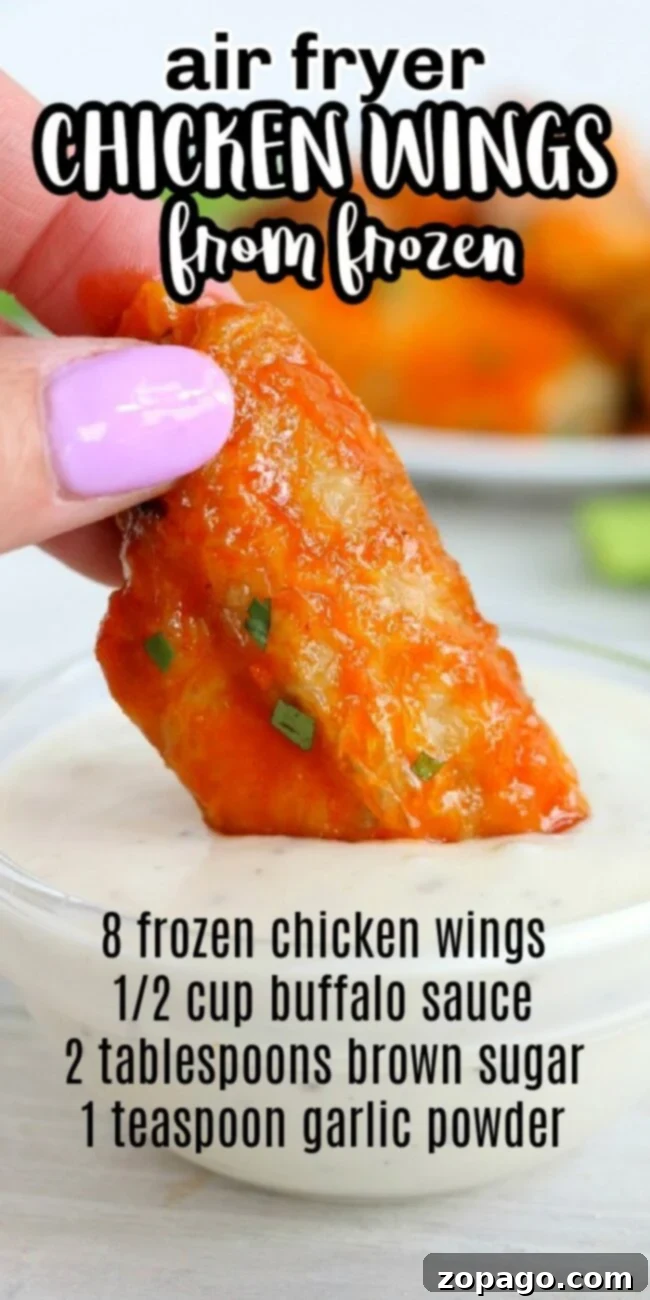 Wholesome Air Fryer Creations 3 Air fryer frozen wings cooked to crispy perfection