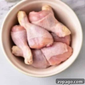 boiled chicken drumsticks