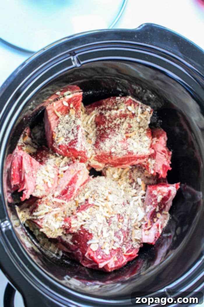 Ultimate Beef Manhattan 4 Crockpot Beef Manhattan served with mashed potatoes