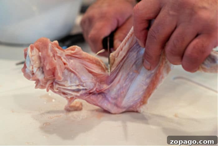 Golden Baked Turkey Wings 3 How to Bake Turkey Wings: Raw turkey wings seasoned with herbs and spices, meticulously arranged on a clean baking sheet, awaiting their turn in the oven.