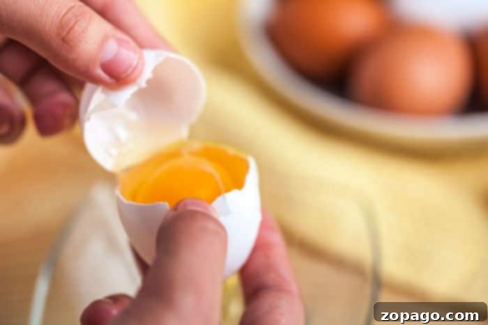 The Art of Perfect Egg Whites 4 separating an egg