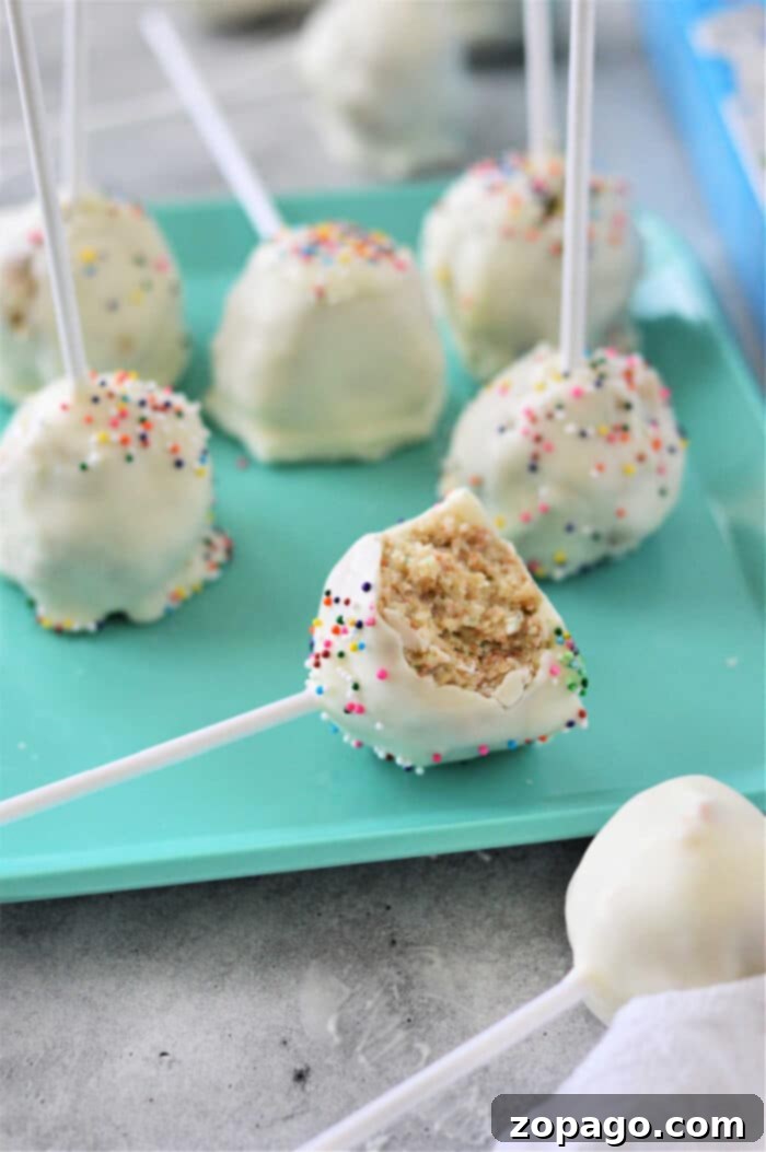 Effortless Cake Pops from a Box Mix 8 easy cake pops recipe