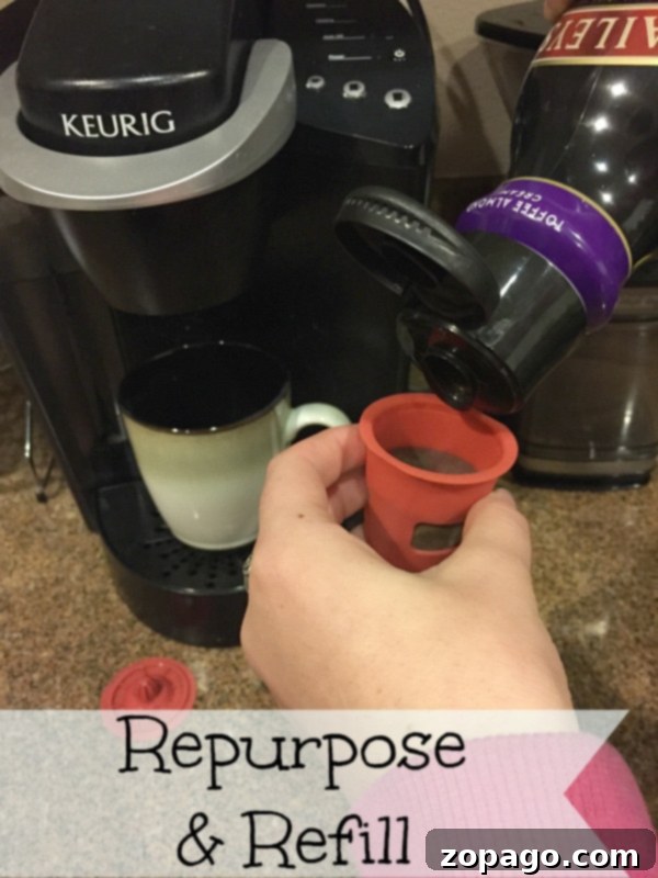 Learn a brilliant, mess-free hack for refilling reusable Keurig coffee pods by repurposing an empty creamer container, saving money and reducing waste. Smart trick for refilling Keurig coffee pods using a creamer container