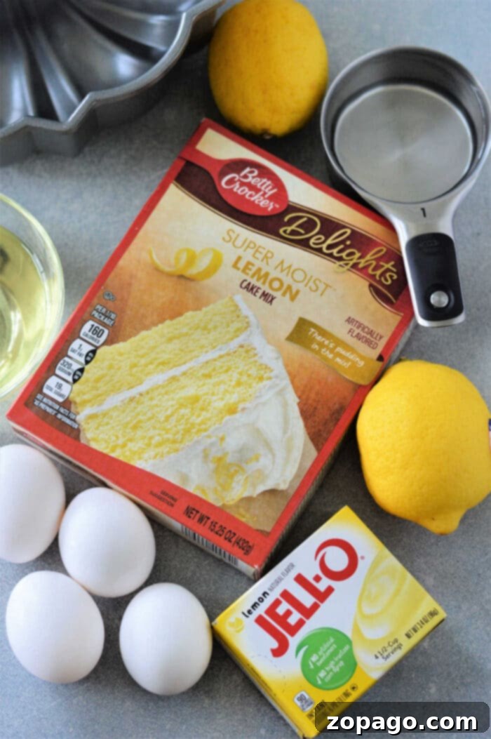 Easy Duncan Hines Lemon Bundt Cake Recipe 3 Lemon Bundt Cake With Cake Mix - Easy Recipe