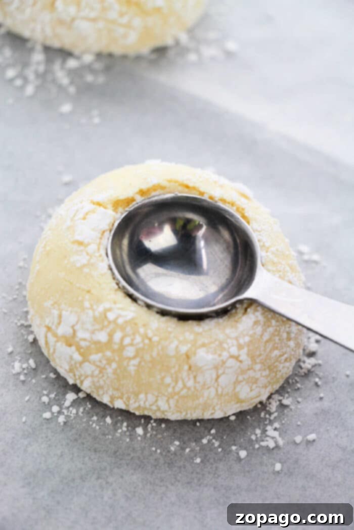 Effortless Lemon Drop Cookies 4 Cake Mix Thumbprint Cookies filled with lemon curd