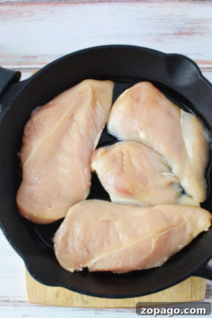 Pan-Seared Cast Iron Chicken Breast 3 Cast Iron Chicken Breast - perfectly cooked for a delicious meal