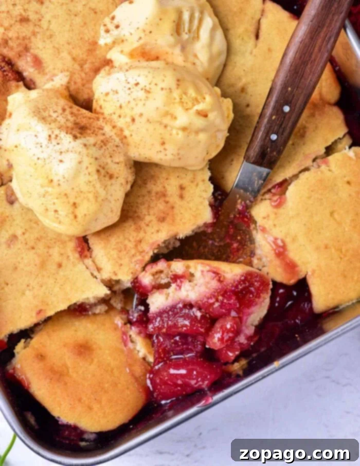Effortless Cherry Cobbler 2 Easy Cherry Cobbler