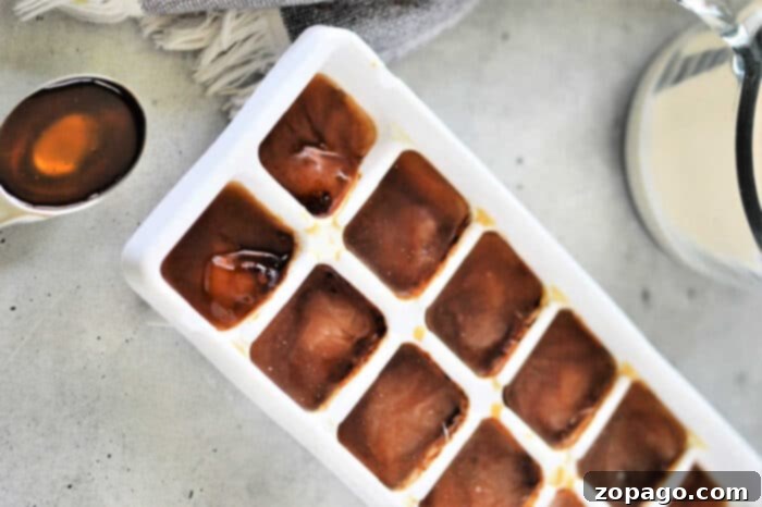 Whip Up Your Own Cold Foam 3 coffee ice cubes