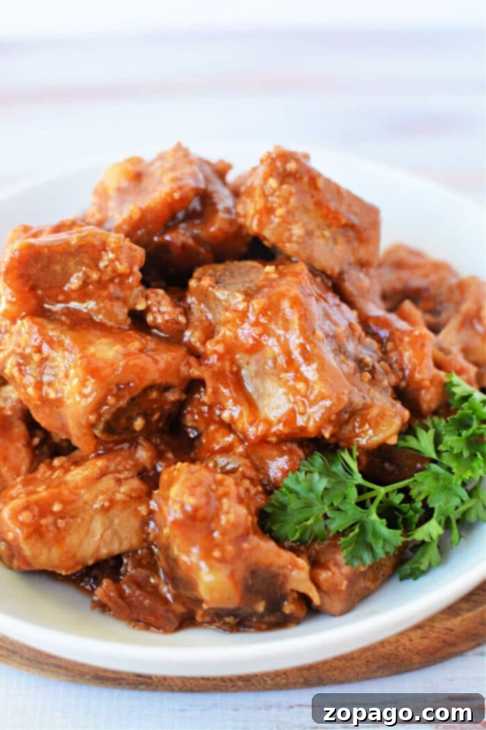 Melt-In-Your-Mouth Crockpot BBQ Riblets 6 Slow Cooker Beef Riblets (can also be pork)