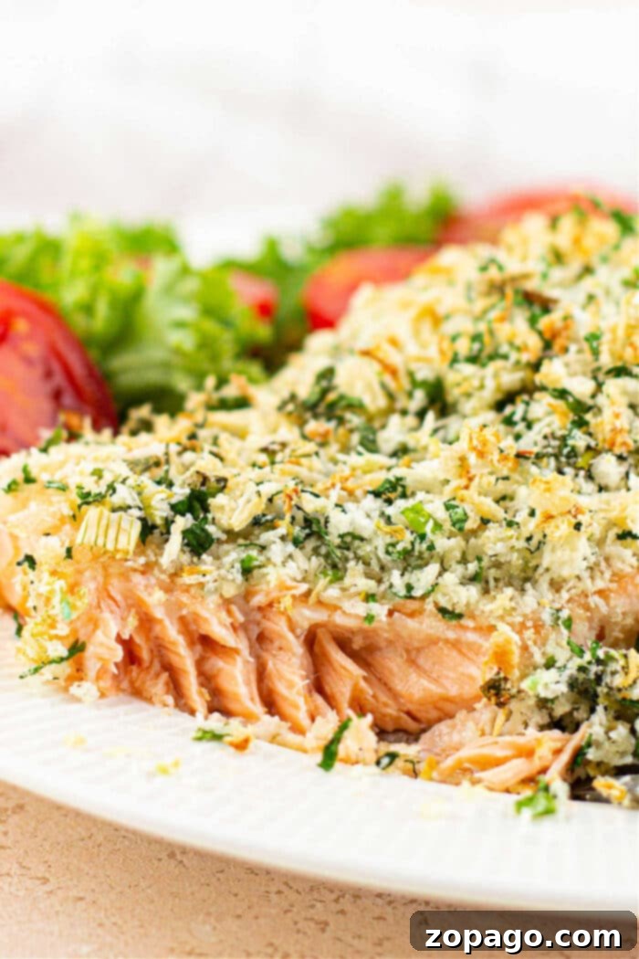 Fragrant Herb Crusted Salmon 2 Salmon with a Herb Crust