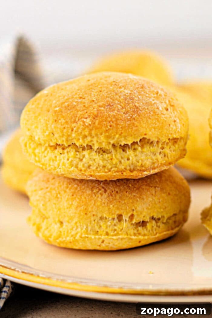 Golden Corn Biscuits 8 Cornmeal Biscuits