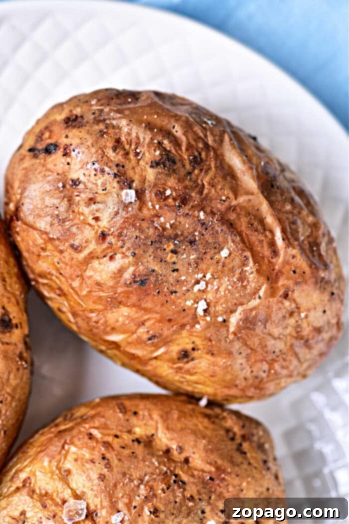 Crispy Skin, Fluffy Inside: Convection Baked Potatoes 2 bake a potato in convection oven