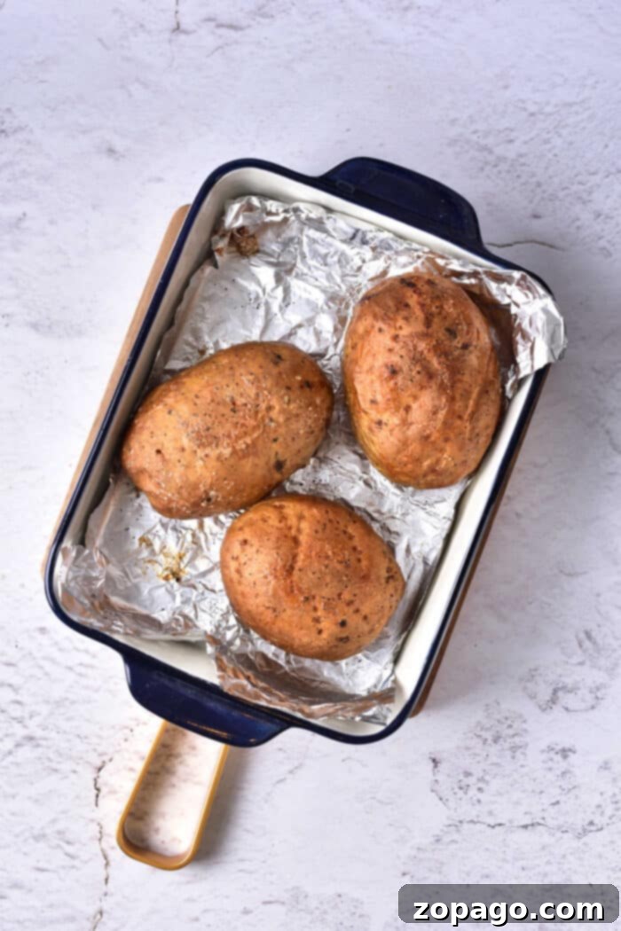 Crispy Skin, Fluffy Inside: Convection Baked Potatoes 5 convection oven baked potatoes