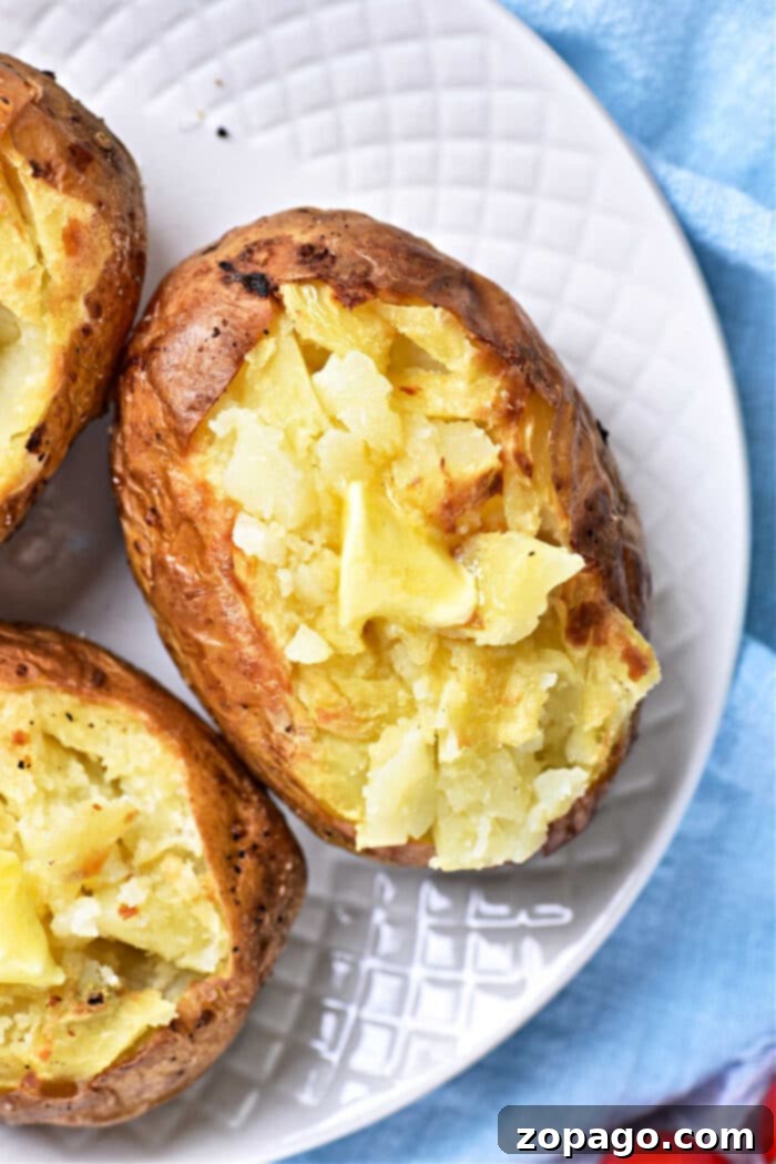 Crispy Skin, Fluffy Inside: Convection Baked Potatoes 7 baked potato in convection oven