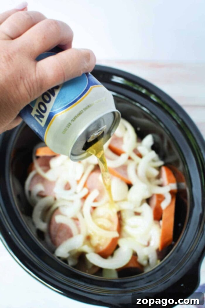 Set It and Forget It Kielbasa 6 Kielbasa and Sauerkraut in Slow Cooker: a hearty and tangy alternative