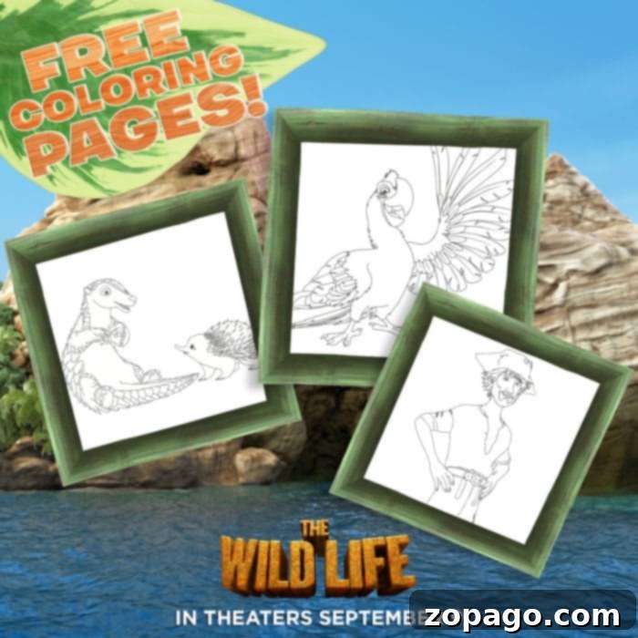 Inside Out Free Printable Coloring Pages 5 The Wild Life coloring pages featuring animals