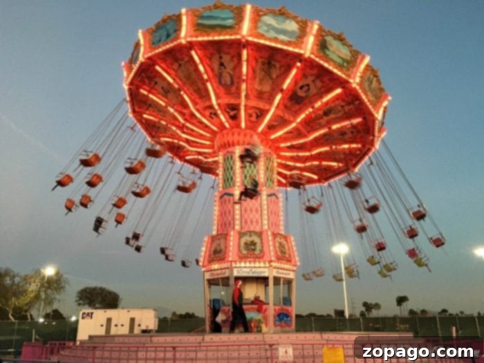 OC Winter Festival 7 Children enjoying a carousel ride at OC Winter Fest