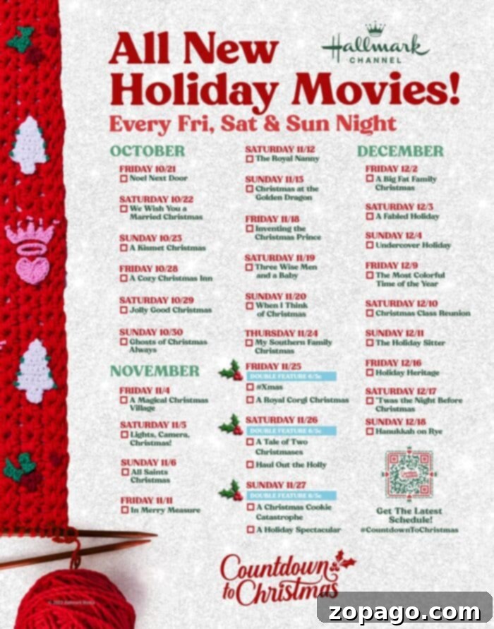 Hallmark's 2022 Holiday Magic 4 The comprehensive 2022 Hallmark Holiday Movies schedule, detailing premiere dates and times.