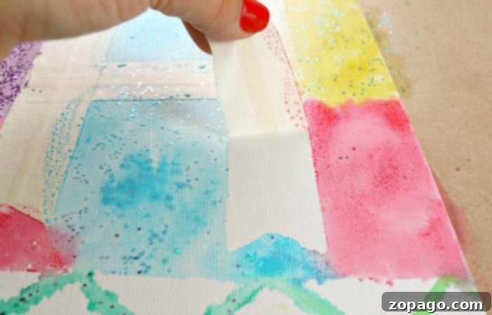 Fun Watercolor Projects for Young Artists 4 Watercolor letter project