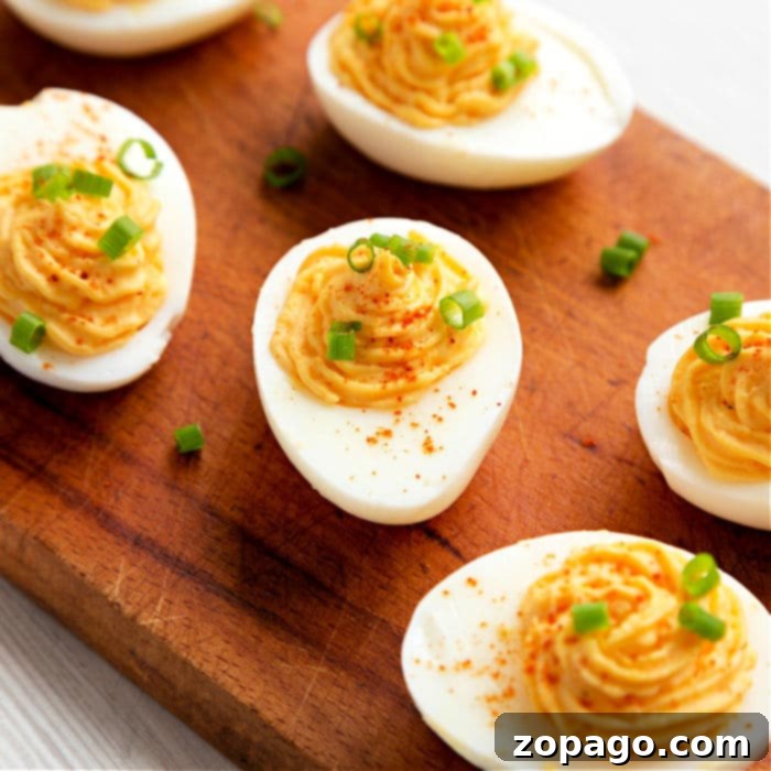 Irresistible Deviled Eggs 4 deviled eggs with dill