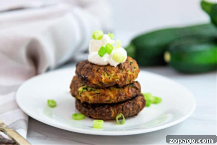 Crispy Cheesy Potato Cakes 6 Air fryer zucchini fritters, a perfect companion for crispy potato cakes.