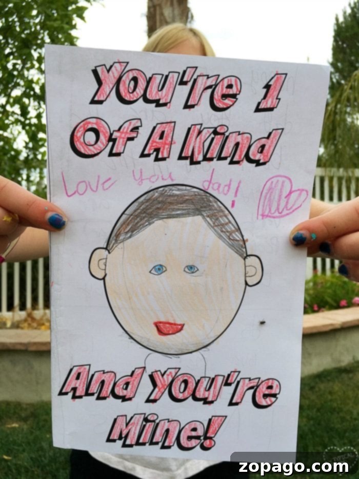 Free printable Father's Day card Free printable Father's Day card for kids to color and personalize.
