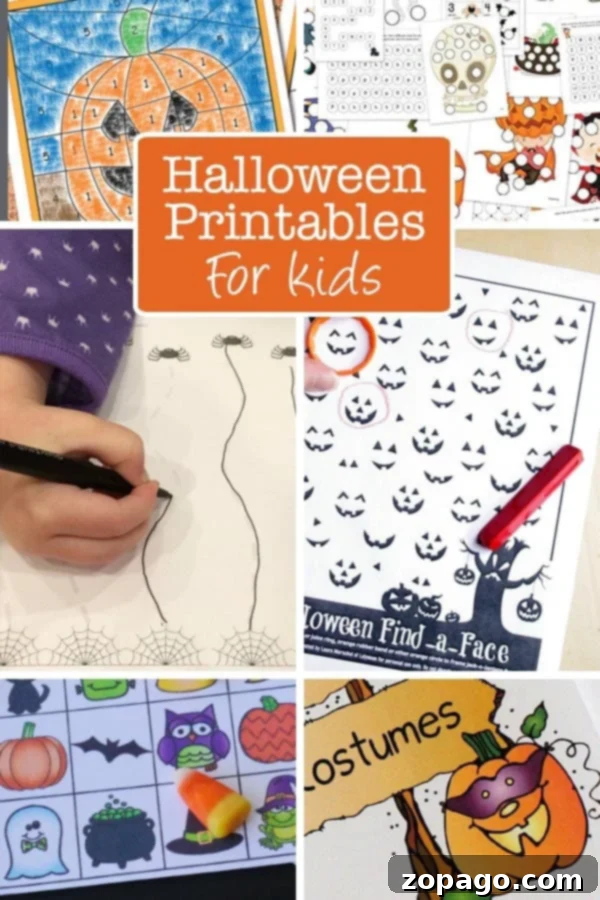Free kids Halloween party ideas complete with Halloween printables that all kids will enjoy, word search pages, Halloween Bingo, games and more. #halloween #party #ideas #printables #games #free #cheap #kids Kids Halloween Party Ideas with Fun Printables
