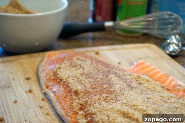 Salmon in your smoker right at home! The best rub for fish you will ever make that brings out the flavor and makes it melt in your mouth good. Easy recipe for those who have never smoked fish or looking for something new. Healthy and delicious dinner idea. #salmon #fish #smoke #smoker #smokedsalmon #thetypicalmom #smokedfish salmon with dry rub