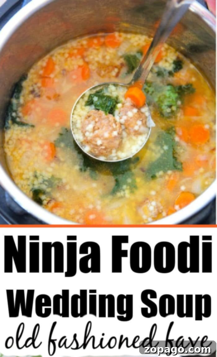 Effortless Instant Pot Italian Wedding Soup 6 ninja foodi italian wedding soup