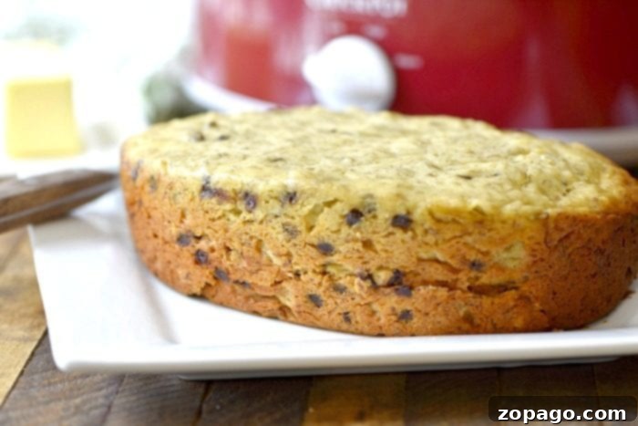 Perfectly Moist Slow Cooker Banana Bread 2 Slow cooker chocolate chip banana bread