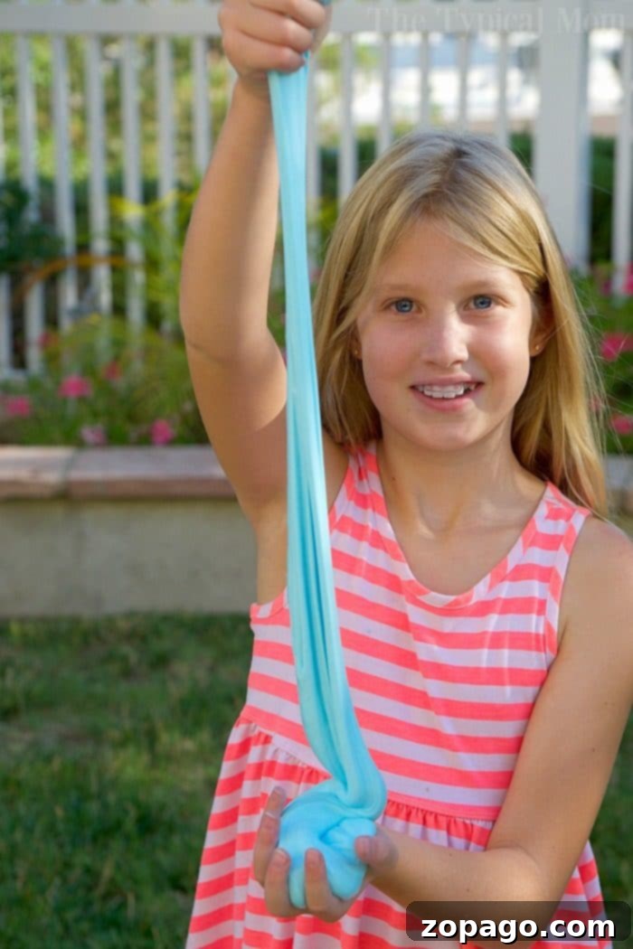 How to make fluffy slime with just 3 ingredients and no borax! Fun kid safe slime recipe that feels soft and you can make any color you like. Simple fun! Step-by-step guide to making super fluffy slime at home with a few simple ingredients.