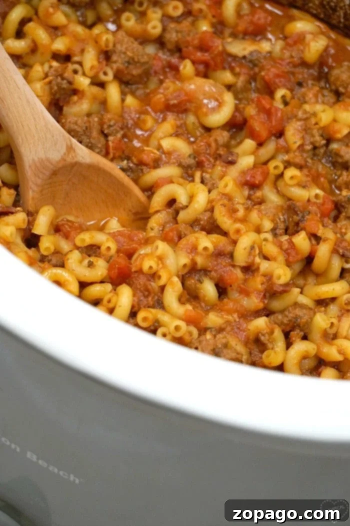 Effortless RV Cooking Adventures 10 Easy crockpot hamburger helper recipe, ideal for RV travel