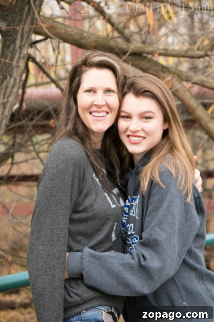 The undeniable shift in appearance and priorities after turning 40. Woman with daughter, showing age comparison, turning 40