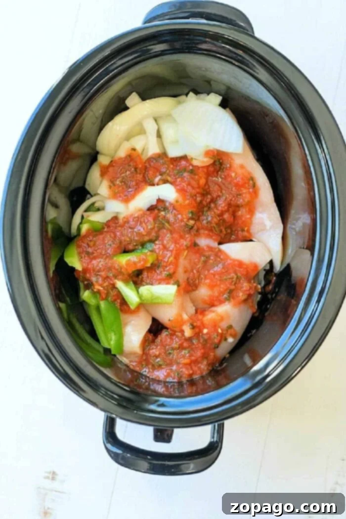 Zesty Slow Cooker Salsa Chicken 5 crockpot salsa chicken frozen