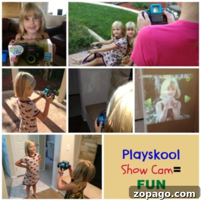 Here's a Playskool Show Cam review by my girls! If you're looking for a children's camera that's easy to use and projects on to the wall this is great. Playskool Show Cam review, children's camera, kids digital camera, easy-to-use toy camera