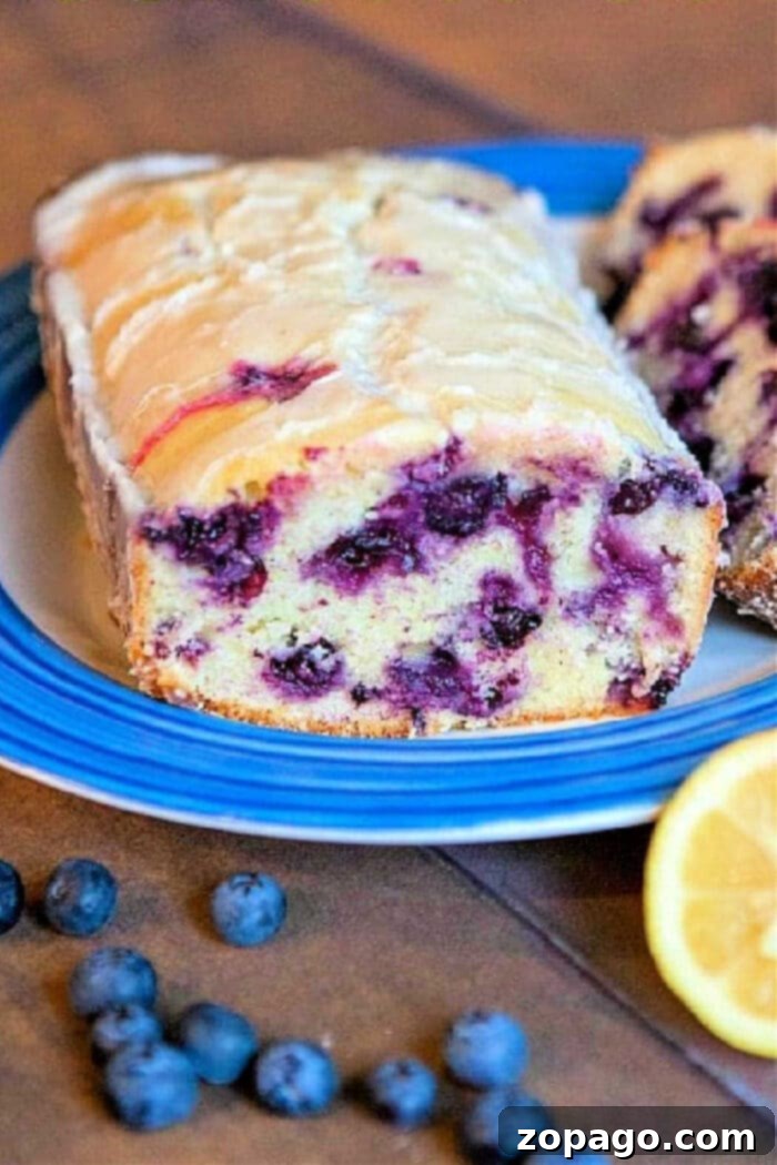 Bright Lemon Blueberry Loaf 2 lemon blueberry bread